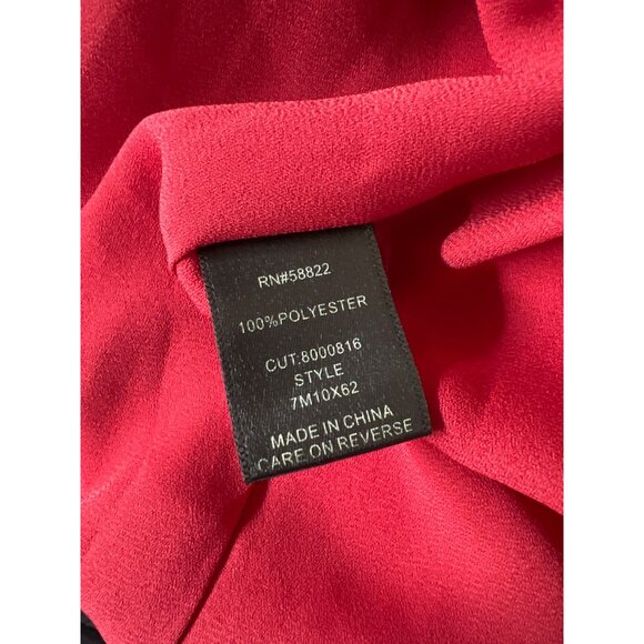 Max Studio Red Pleated Halter Dress Cocktail Party Elegant Size Medium NWT - Picture 12 of 15